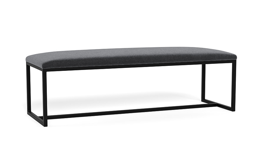 Fritz Metal Framed Upholstered Bench - Image 1
