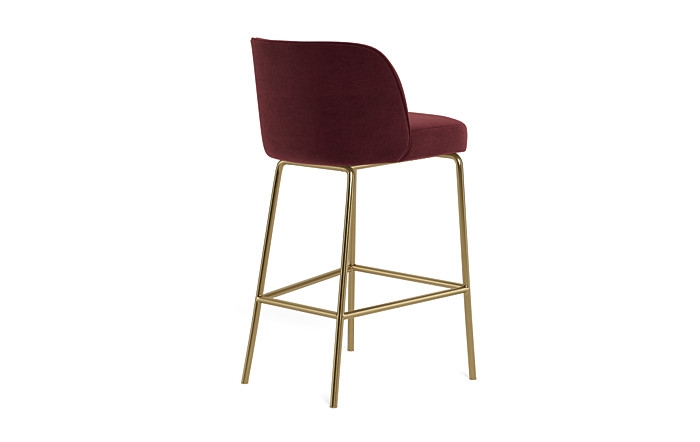 Graham Metal Framed Upholstered Bar Stool - Image 4