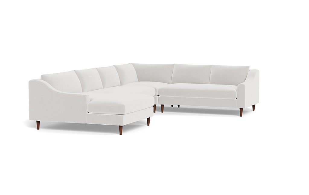 Saylor Slope Arm 4-Piece Corner Sectional Sofa with Left Chaise - Image 1