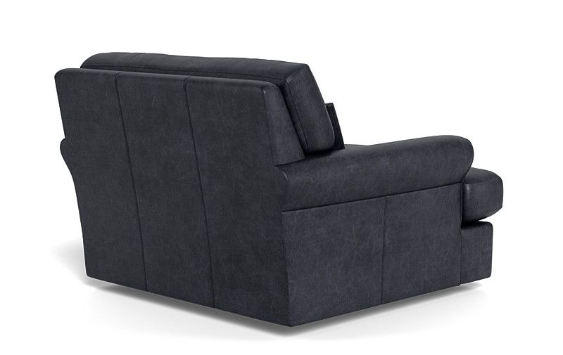 Maxwell Leather Swivel Chair by Apartment Therapy - Image 1