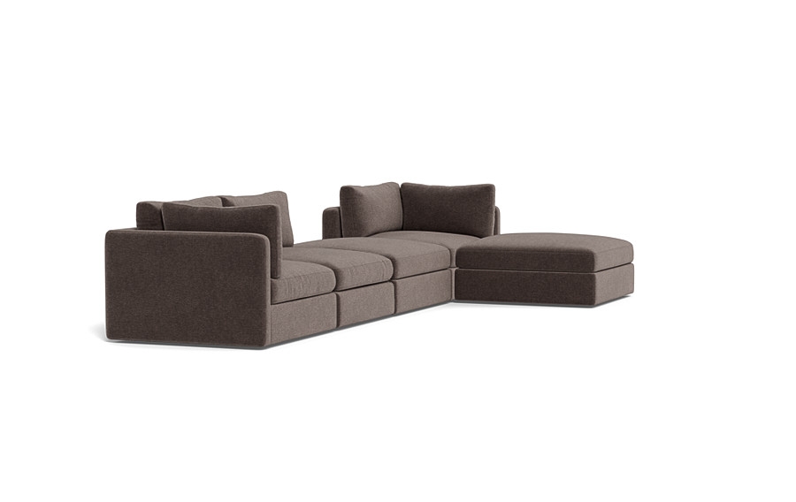 Tatum Modular Chaise Sectional with Open Ottoman - Image 4