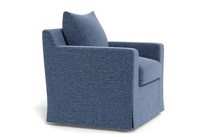 Sloan Slipcovered Swivel Chair - Image 4