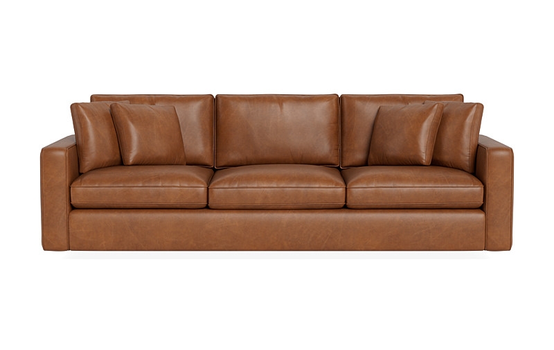 James Leather 3-Seat Sofa - Image 0