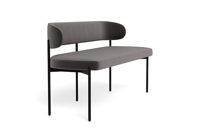 Hollis Upholstered Metal Framed Bench - Image 1