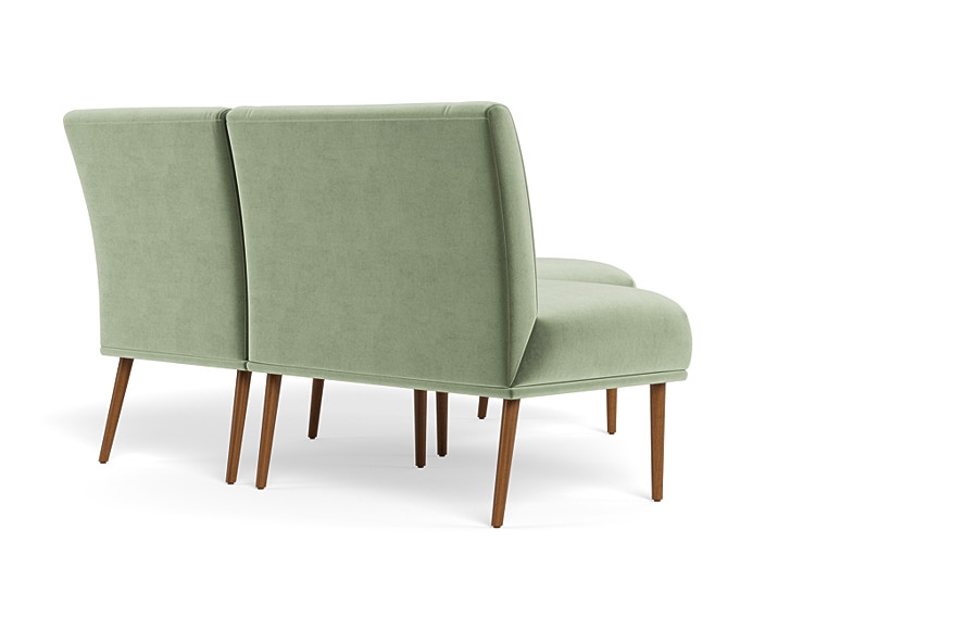 Dorian Upholstered Petite Right Banquette with Tufting Option - Image 2