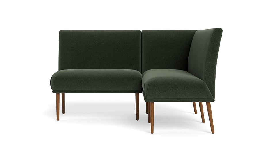 Dorian Upholstered Petite Right Banquette with Tufting Option - Image 0