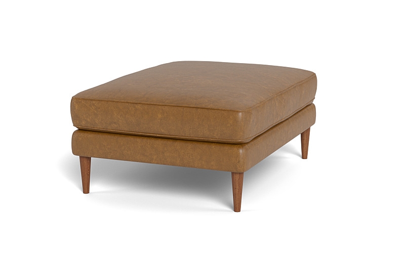 Caitlin Leather Ottoman by The Everygirl® - Image 3