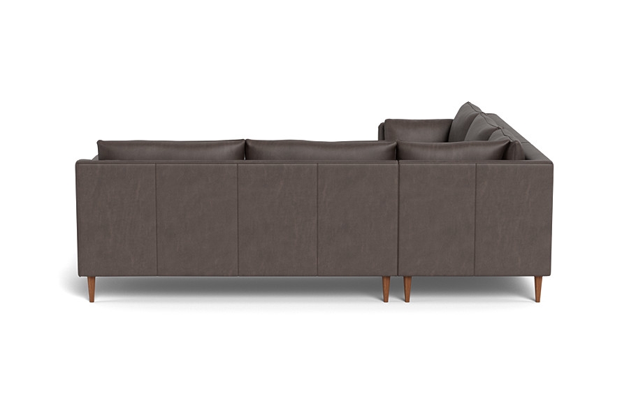 Caitlin Corner Leather Sectional Sofa by The Everygirl® - Image 3