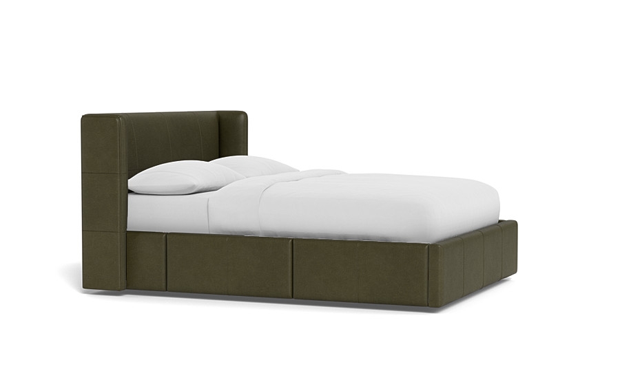 Graham Leather Upholstered Bed with Storage Option - Image 4