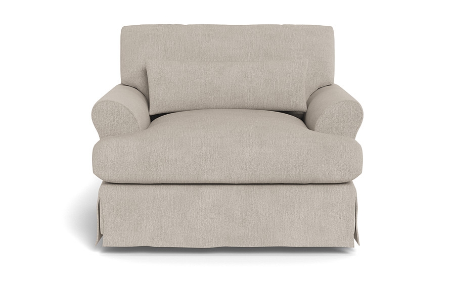 Maxwell Slipcovered Swivel Chair by Apartment Therapy - Image 0