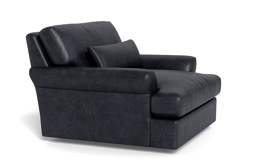 Maxwell Leather Swivel Chair by Apartment Therapy - Image 2