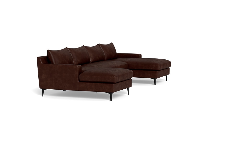 Sloan Leather 3-Piece U-Sectional - Image 3