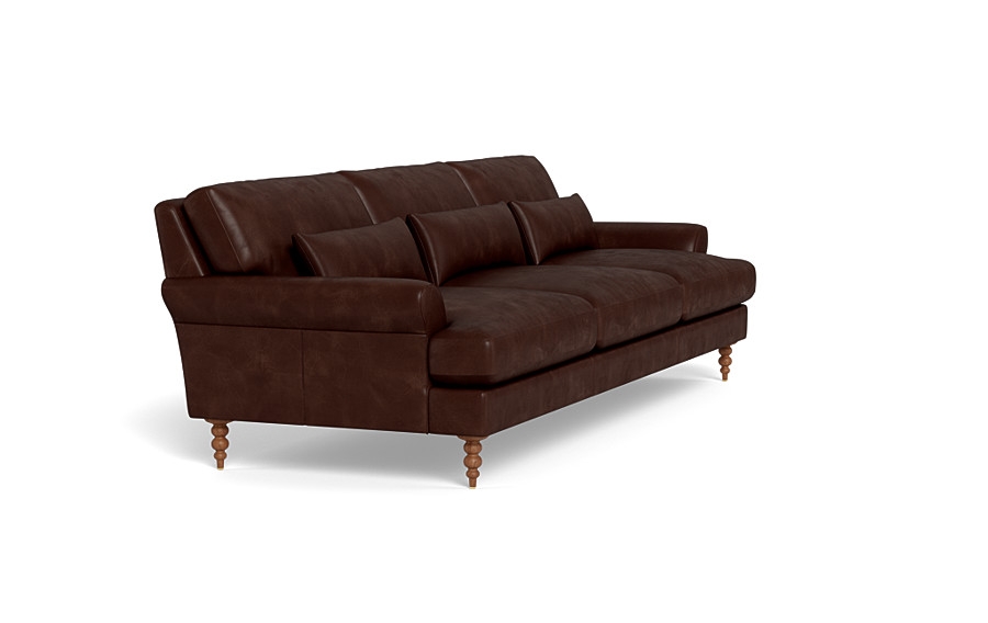 Maxwell Leather 3-Seat Sofa by Apartment Therapy - Image 4