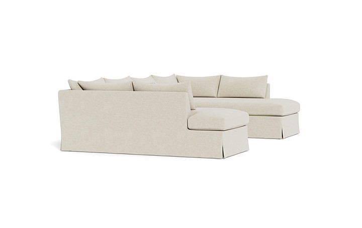 Sloan Slipcovered 3-Piece U-Bumper Sectional - Image 3