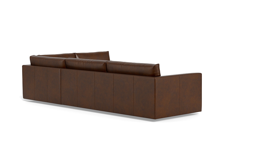 Lukas 3-Seat Leather  Bumper Sectional - Image 4