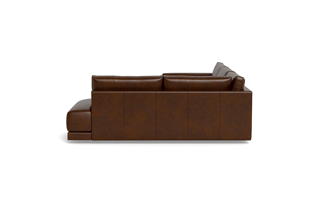 Lukas 3-Seat Leather  Bumper Sectional - Image 1