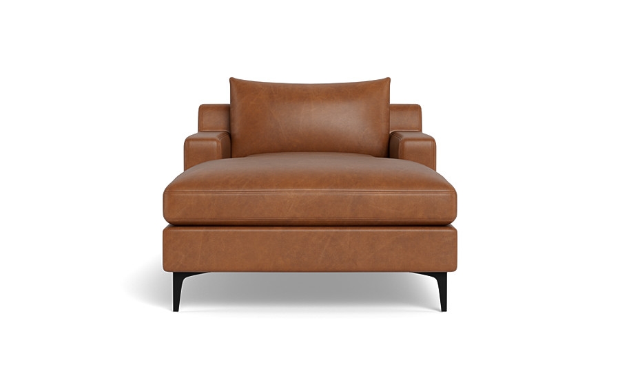Sloan Leather Chaise Lounge - Image 0