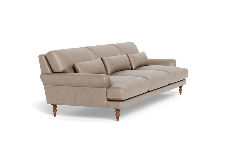 Maxwell Leather 3-Seat Sofa by Apartment Therapy - Image 3
