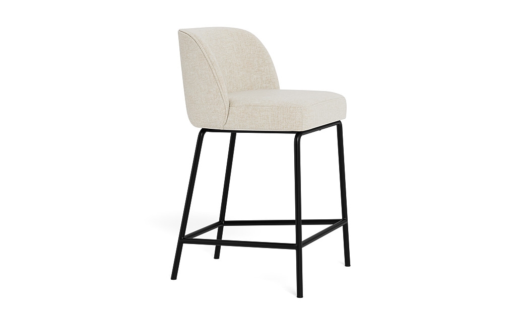 Graham Metal Framed Upholstered Counter Stool - Image 3