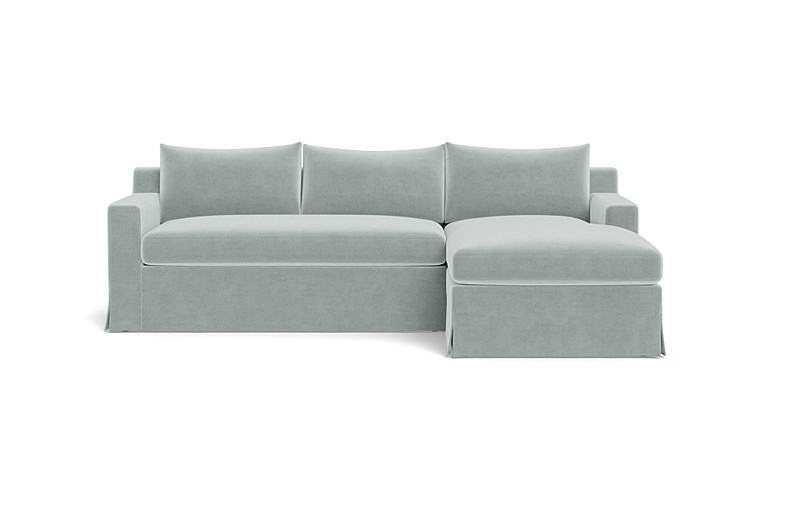 Sloan Slipcovered  Chaise Sectional - Image 0