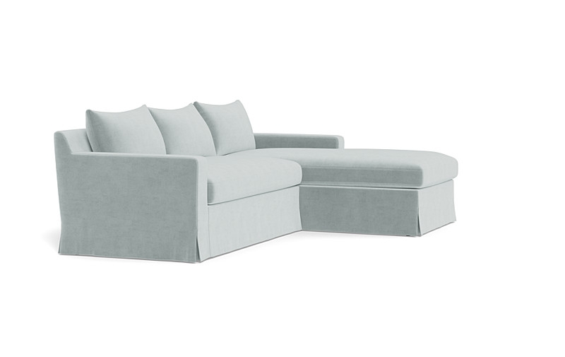 Sloan Slipcovered  Chaise Sectional - Image 4
