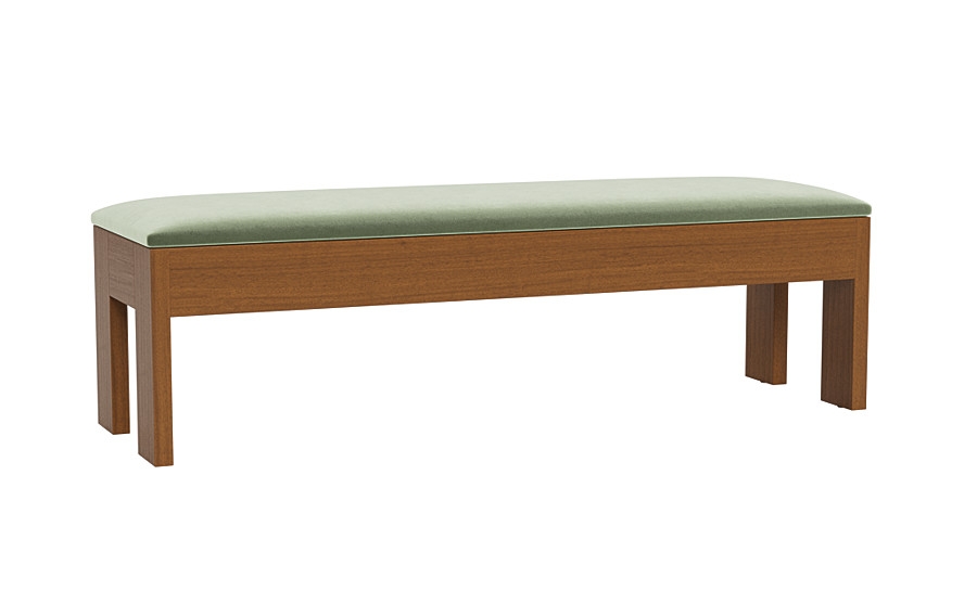Cade Wood Framed Upholstered Storage Bench - Image 1