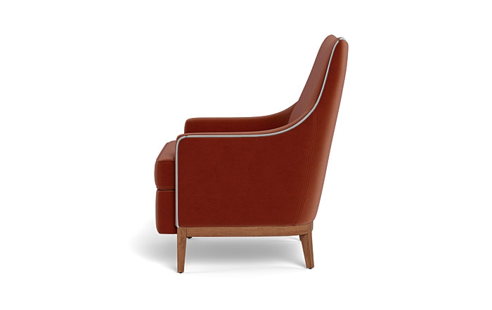 Kingsley Accent Chair with Contrast Piping - Image 2