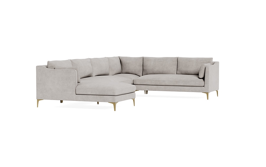 Caitlin 4-Piece Corner Sectional Sofa with  Chaise by The Everygirl® - Image 3