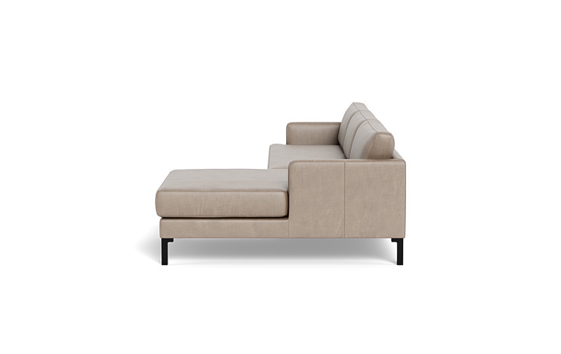 Winslow 3-Seat Leather  Chaise Sectional - Image 1