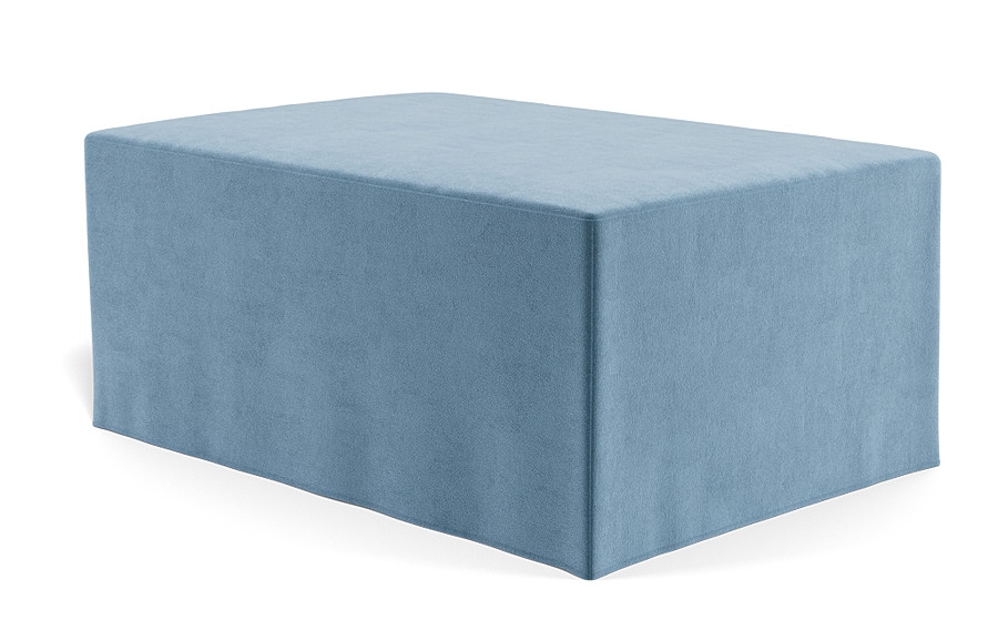 Dixon Slipcovered Rectangle Ottoman - Image 1
