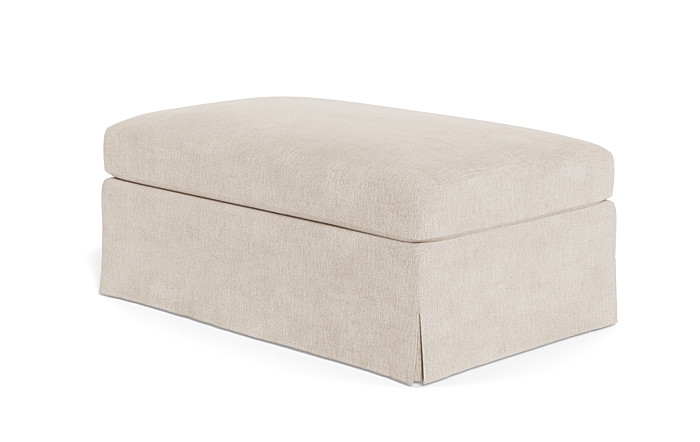 Sloan Slipcovered Ottoman - Image 3