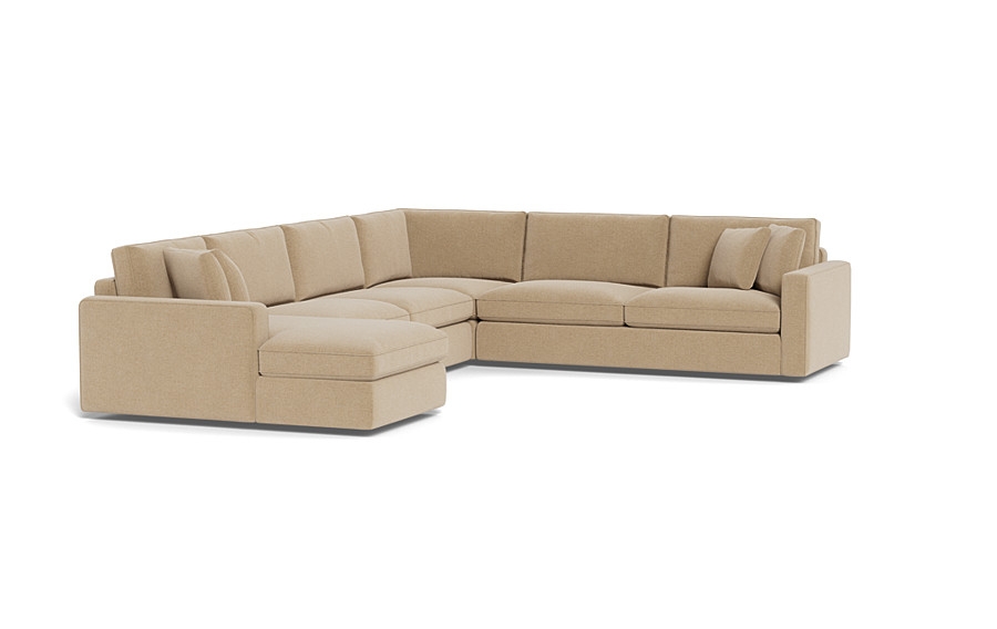 James 4-Piece 5-Seat Corner Chaise Sectional Left - Image 1