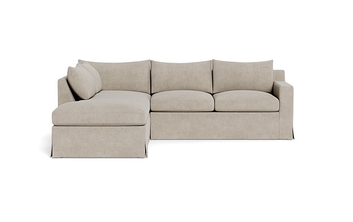 Sloan Slipcovered 3-Seat  Bumper Sectional - Image 0