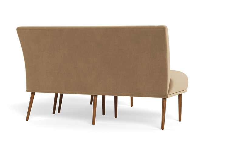 Dorian Upholstered Petite Left Banquette with Tufting Option - Image 1