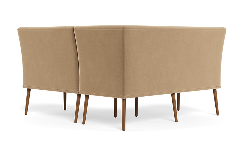 Dorian Upholstered Petite Left Banquette with Tufting Option - Image 2