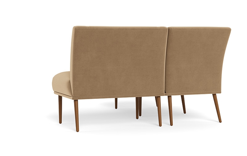 Dorian Upholstered Petite Left Banquette with Tufting Option - Image 4