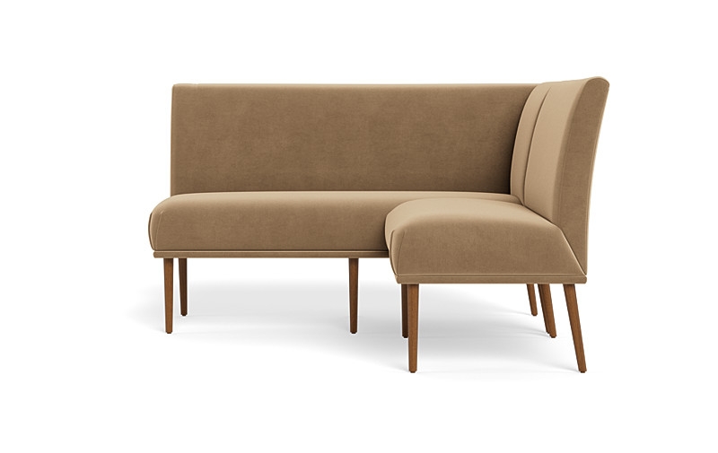 Dorian Upholstered Petite Left Banquette with Tufting Option - Image 3