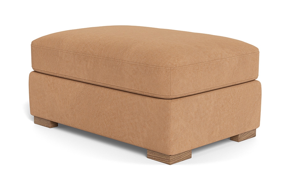 Scarlett Leather Rectangle Ottoman - Image 4