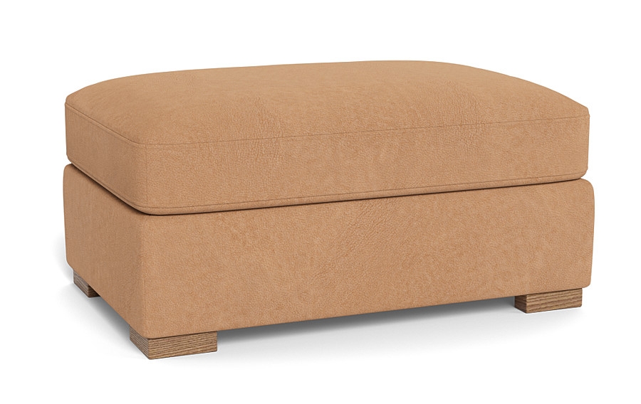 Scarlett Leather Rectangle Ottoman - Image 2