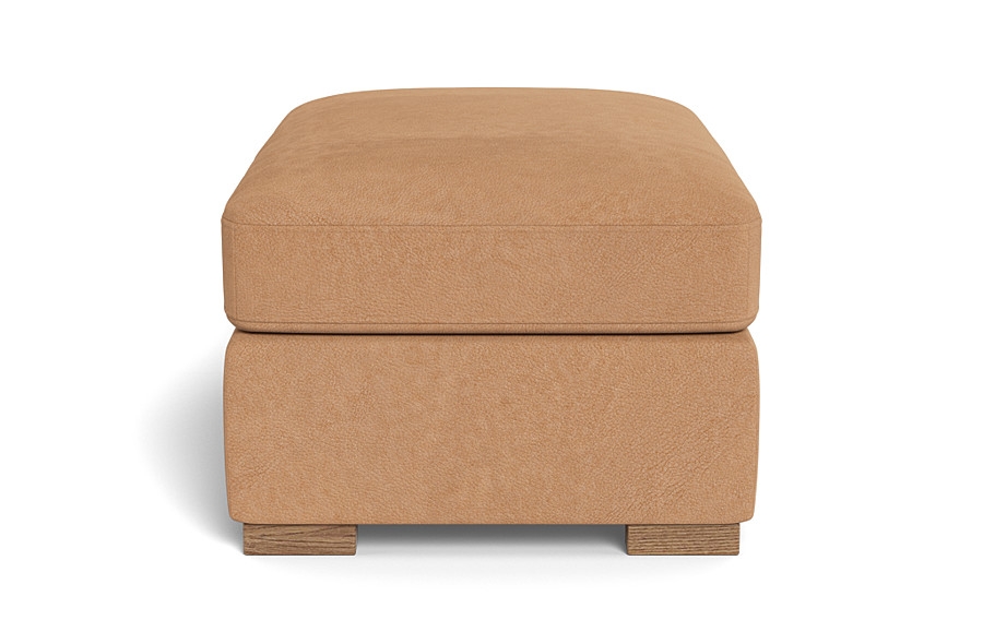 Scarlett Leather Rectangle Ottoman - Image 3