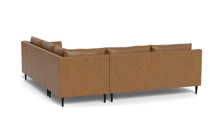 Caitlin Corner Leather Sectional Sofa by The Everygirl® - Image 3