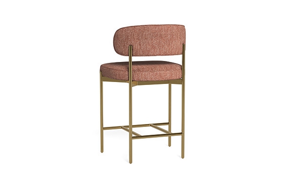 Hollis Metal Framed Upholstered Counter Stool - Image 3