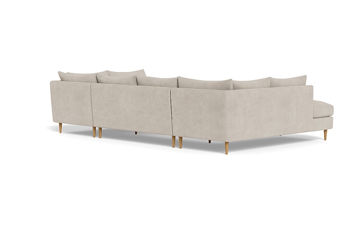 Sloan 3-Piece U-Bumper Sectional - Image 4