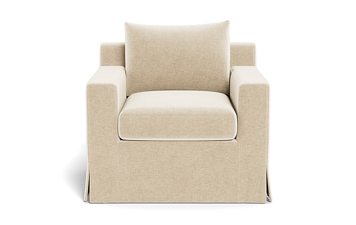 Sloan Slipcovered Swivel Glider Accent Chair - Image 0