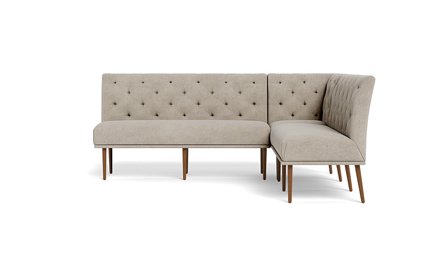 Dorian Upholstered Corner Banquette with Tufting Option - Image 1