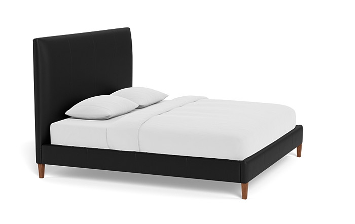 Lowen Leather Upholstered Bed with Tufting Option - Image 2