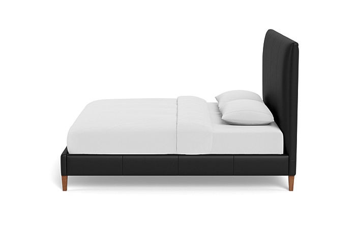 Lowen Leather Upholstered Bed with Tufting Option - Image 3