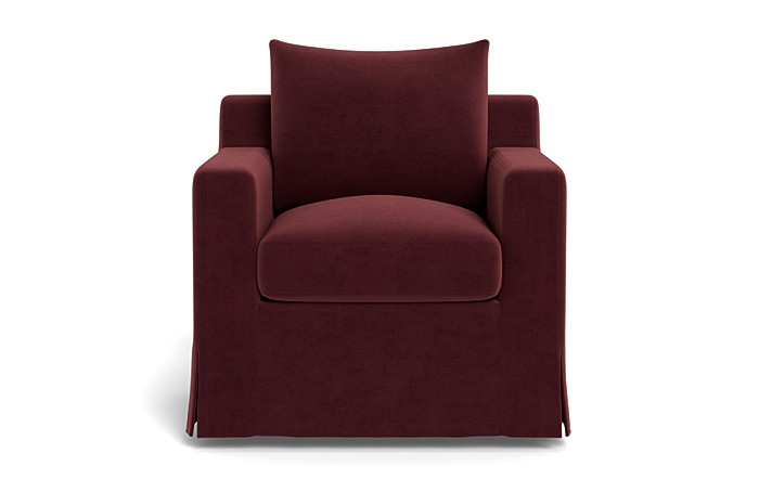Sloan Slipcovered Swivel Chair - Image 0