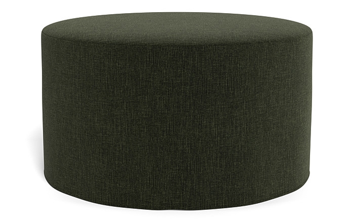 Dixon Slipcovered Round Ottoman - Image 2