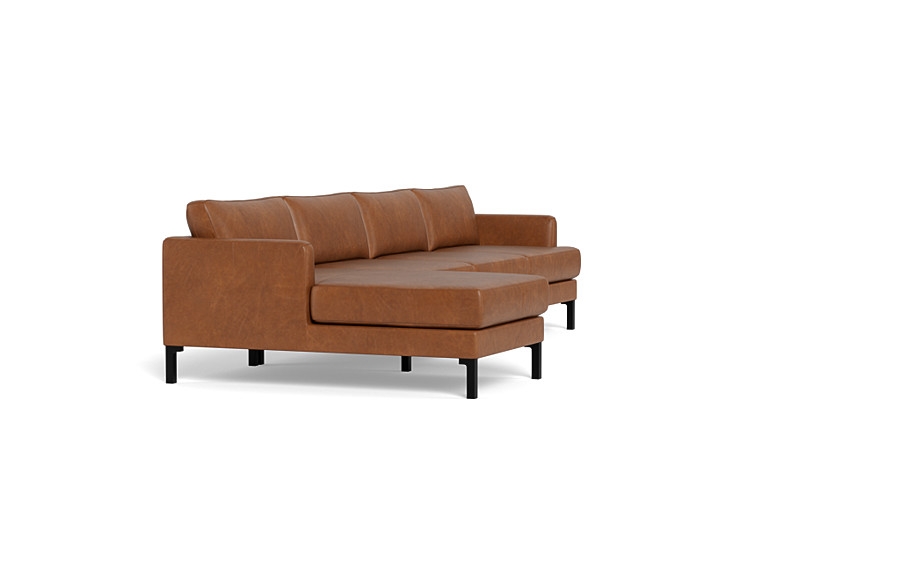 Winslow Leather 4-Seat  Chaise Sectional - Image 3